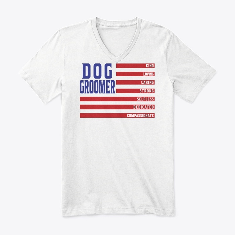 Dog Groomer Flag Hoodie 