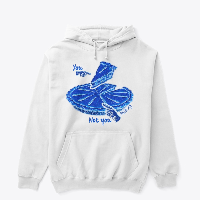 Honest Pie hoodie in pottery blue