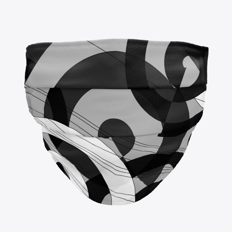 abstract rings black and white