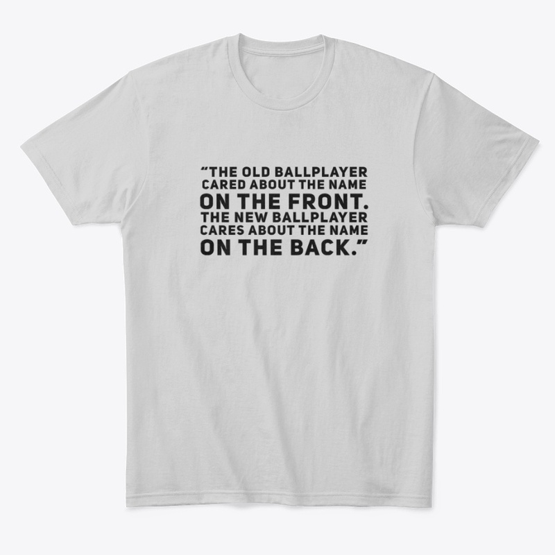 On the front on the back 
