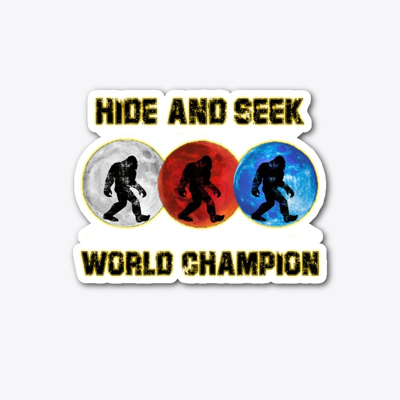 Bigfoot Hide ande seek Sticker