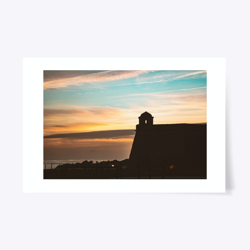 Sunset over the fort