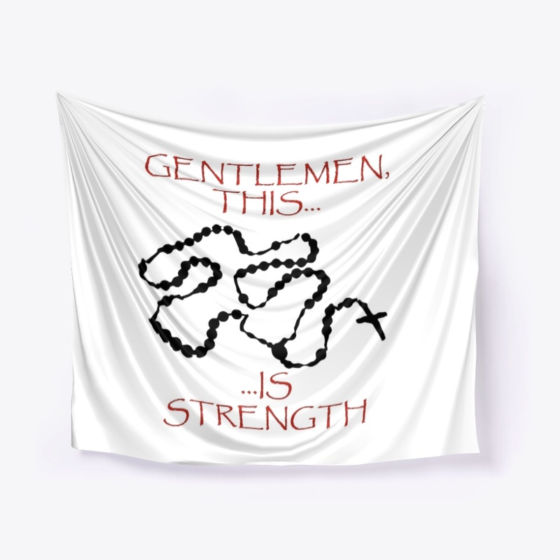 Rosary is strength - white