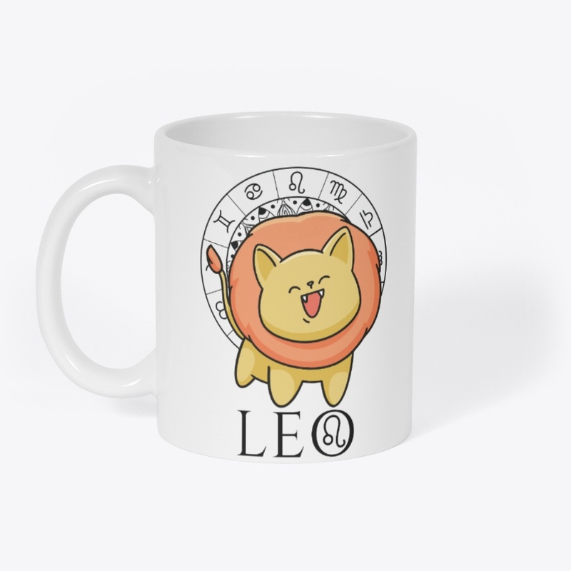 Leo Zodiac White T-Shirt