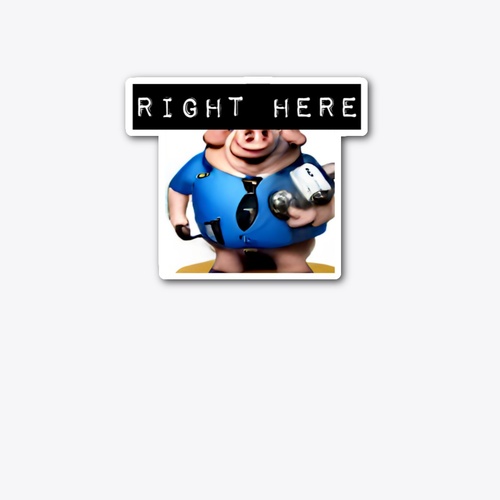 IT'S RIGHT HERE — Chuck Bronson merch design