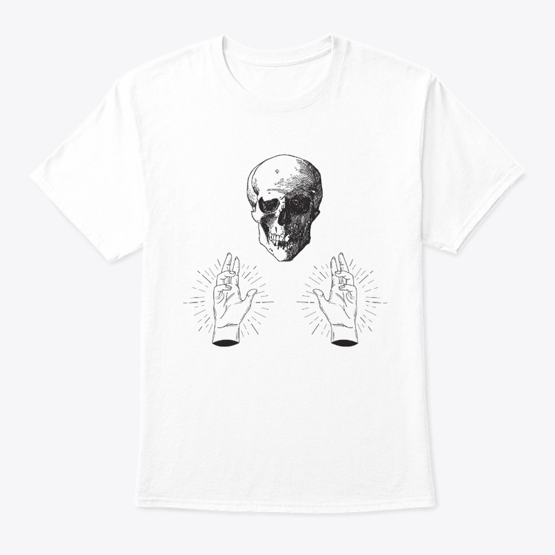 Skull With Mystic Hands