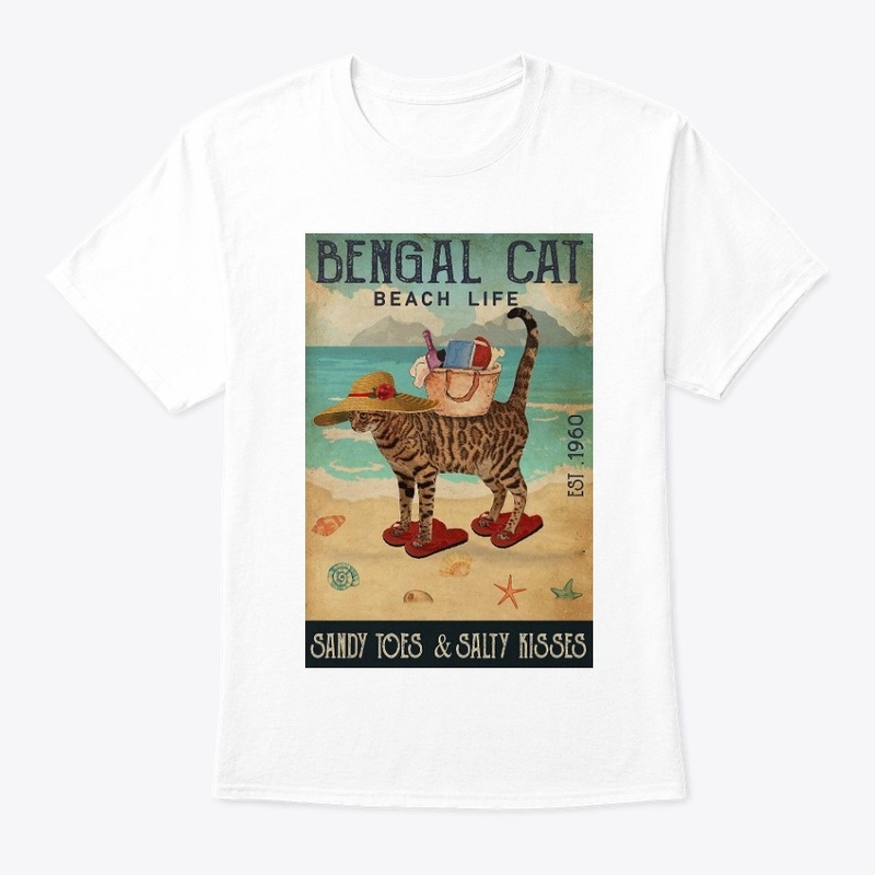 Beach Life Sandy Toes Bengal Cat 