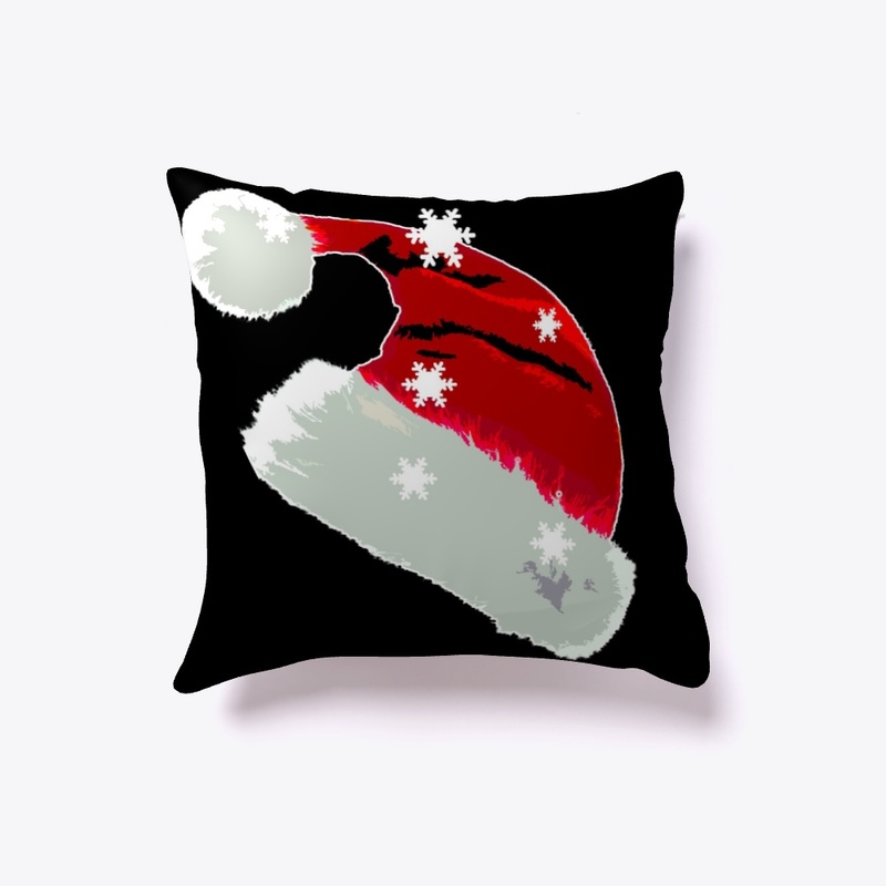 Red Santa Hat with Snowflakes