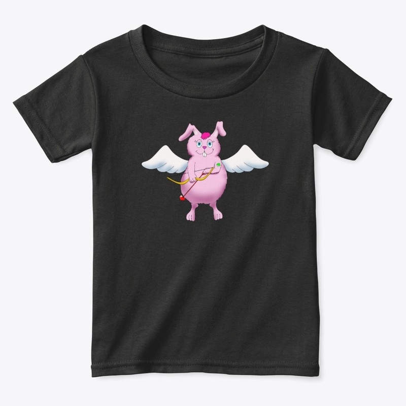 Pink Fluff Easter Bunny Cupid 