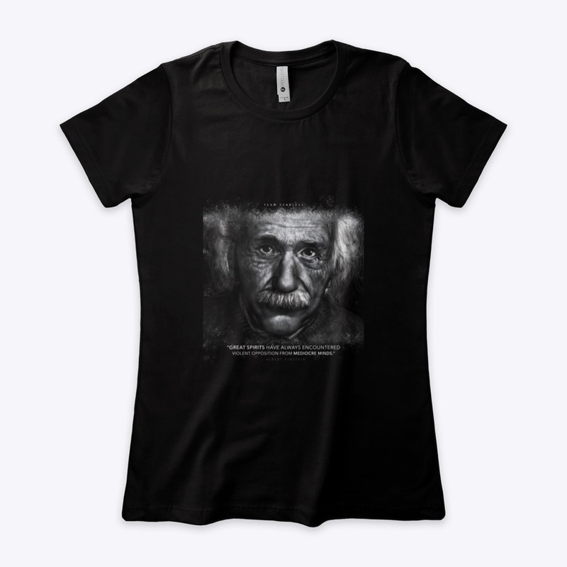 Albert Einstein "Mediocre Minds" Apparel