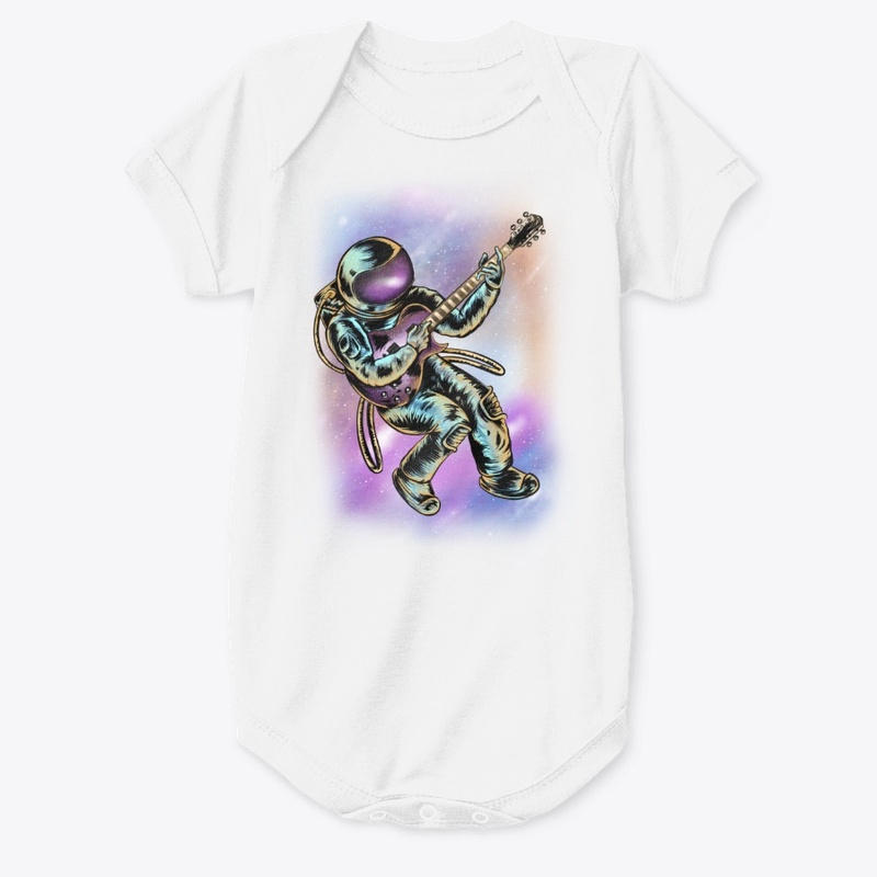 Astronaut Guitar Spaceman Design