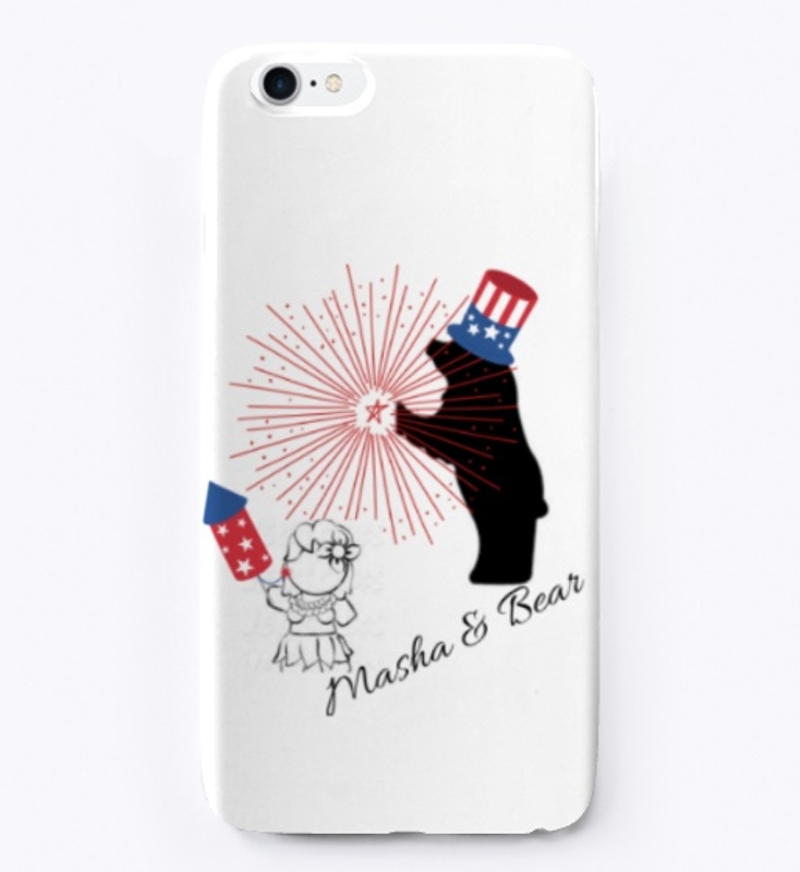 Masha & Bear 4th July Tee