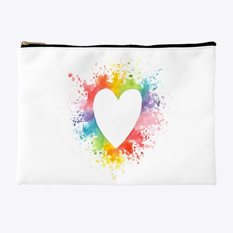 Rainbow heart pride 