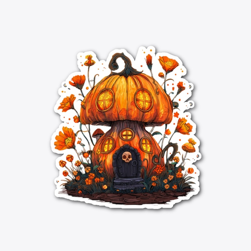 Pumpkin Mushroom House