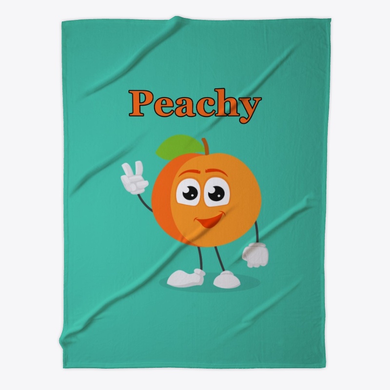 Peachy fruit  cartoon design