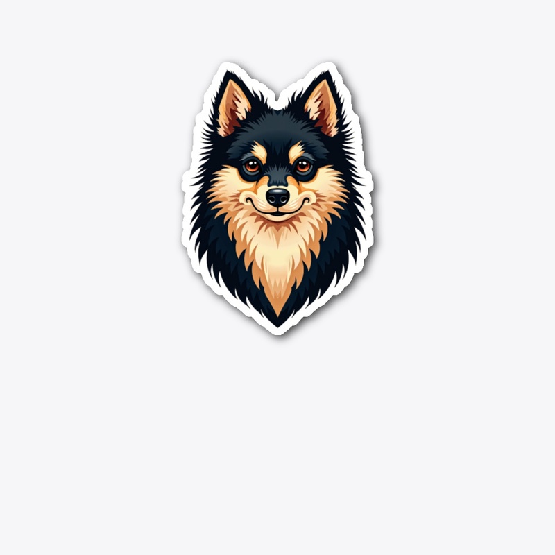 Beautiful Pomeranian Illustration