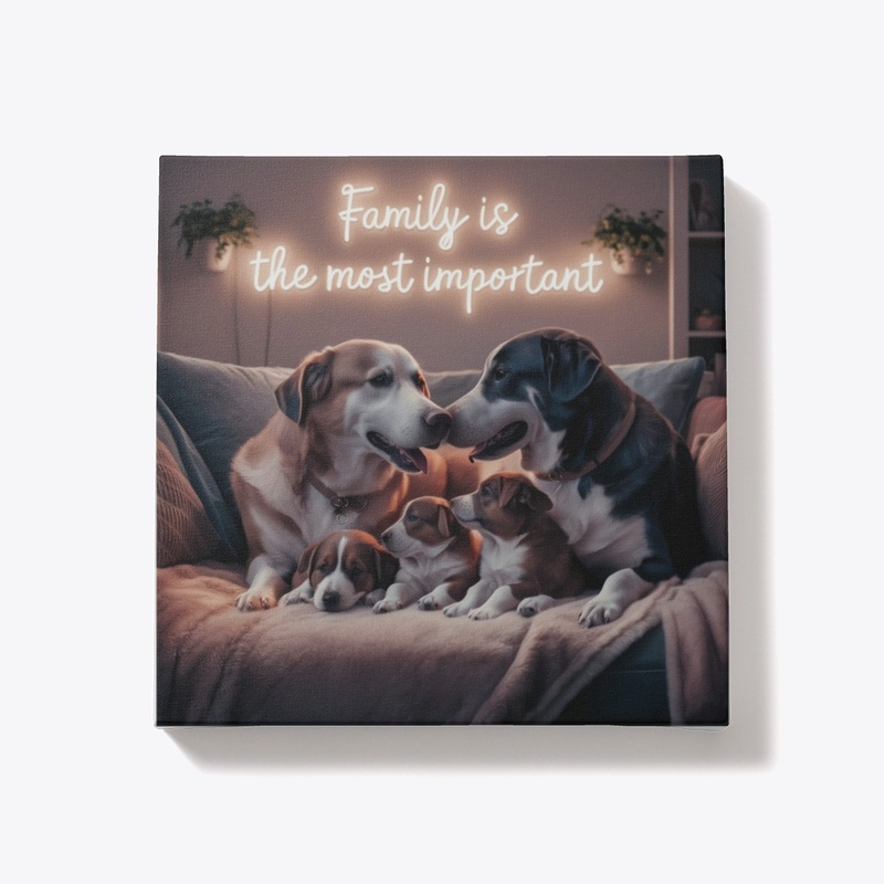 Family is Most Important Canvas