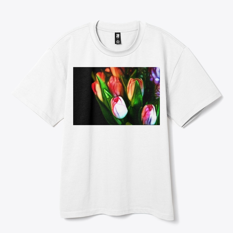 Abstract Pink Tulips