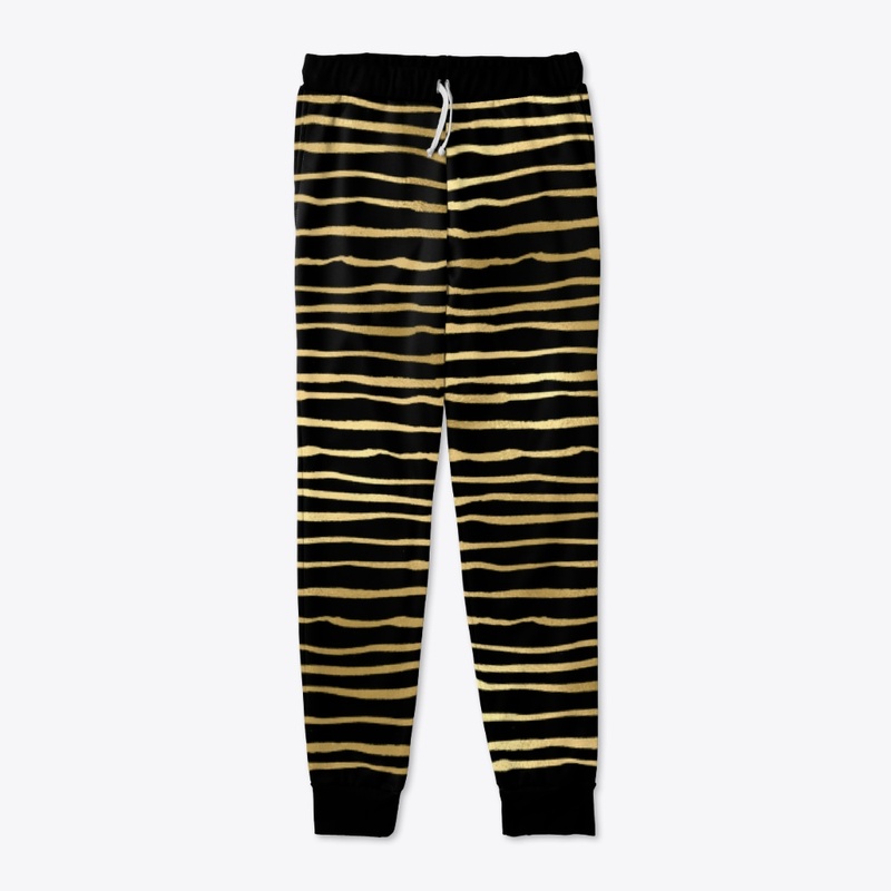 Black and Gold Stripes