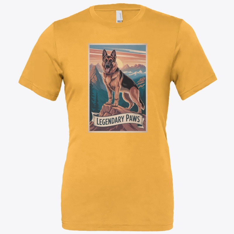 Adventure German Shepherd Poster Tee