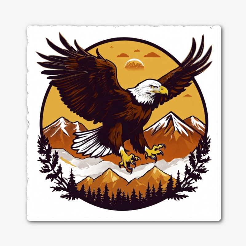 "Majestic Eagle Soaring" t-shirt design