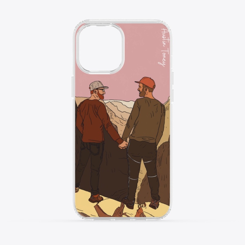 Lover's Peak Clear iPhone Case