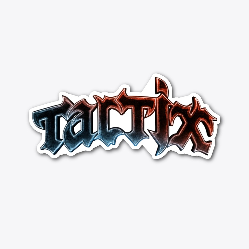 Tactix Vinyl Sticker Red/Blue