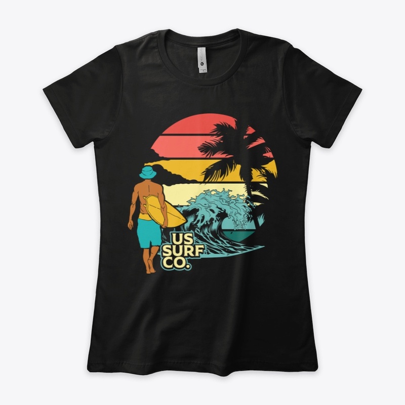 US Surf Co Vintage Sunset