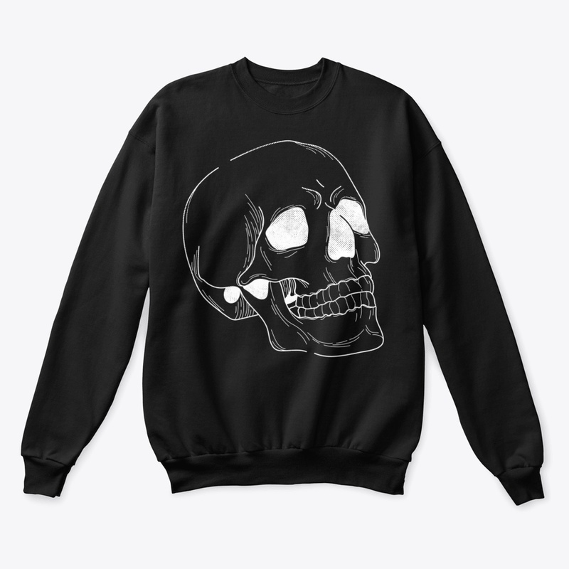 Goth Grunge Bone Skull Halloween Skeleto