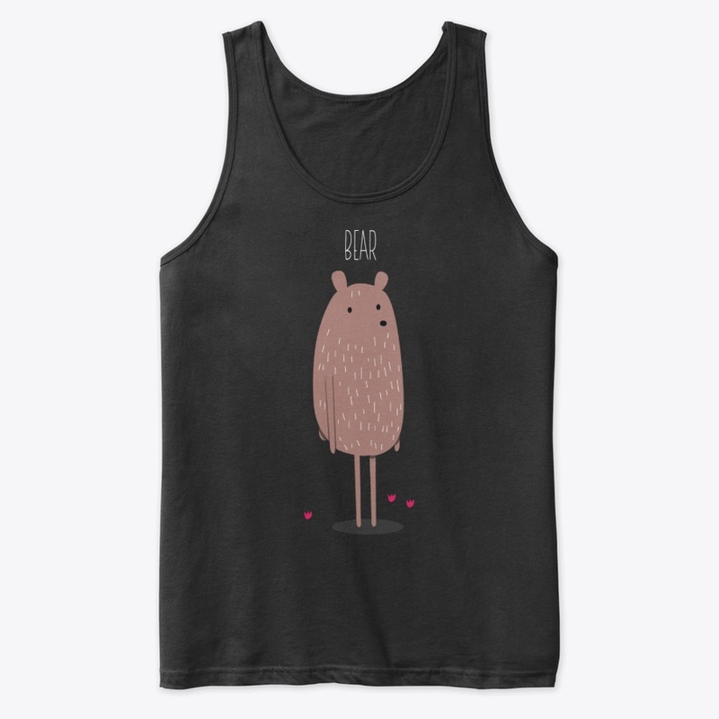 Cute Skinny Bear - Shy Bear
