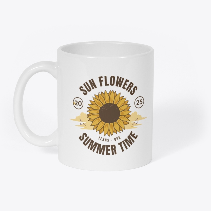 Sunflower Summer Time Texas USA T-Shirt
