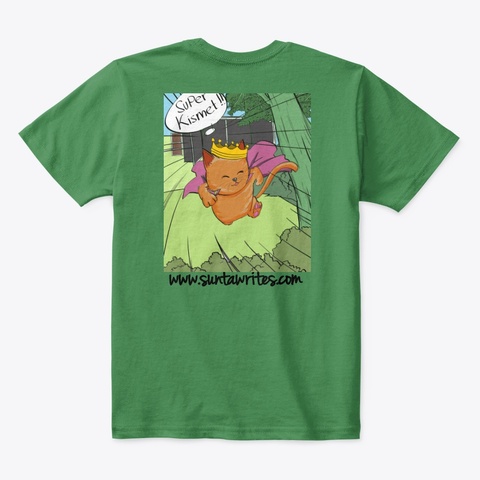 Super Cat Kismet Kelly Green  T-Shirt Back