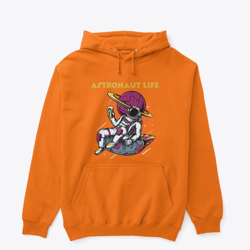 An Astronaut enjoying in the space