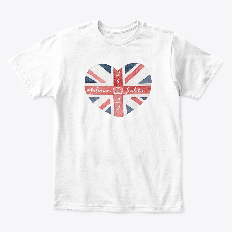 Platinum Jubilee 2022 British flag heart