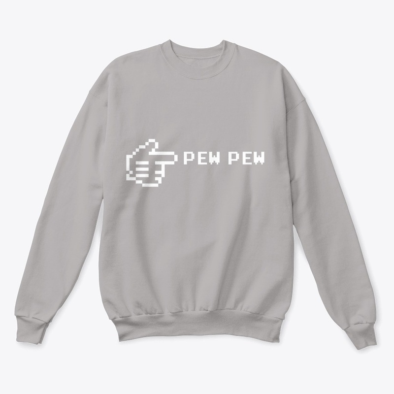 PEW PEW White Text