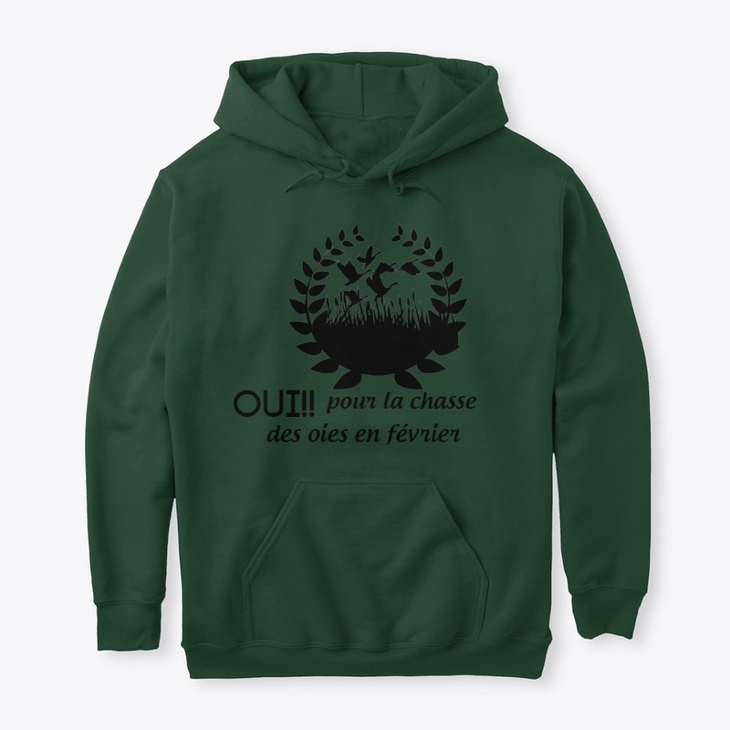 Chasse des oies en février 