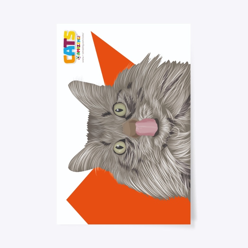 Meowing Cat – ‘R’ Amazing Poster