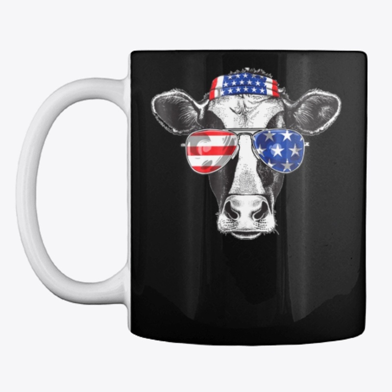 Vintage Patriot Cow Tshirt