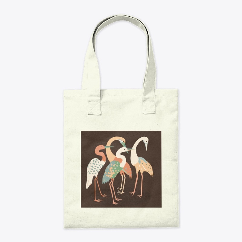 ORIENTAL CRANE TOTE BAG