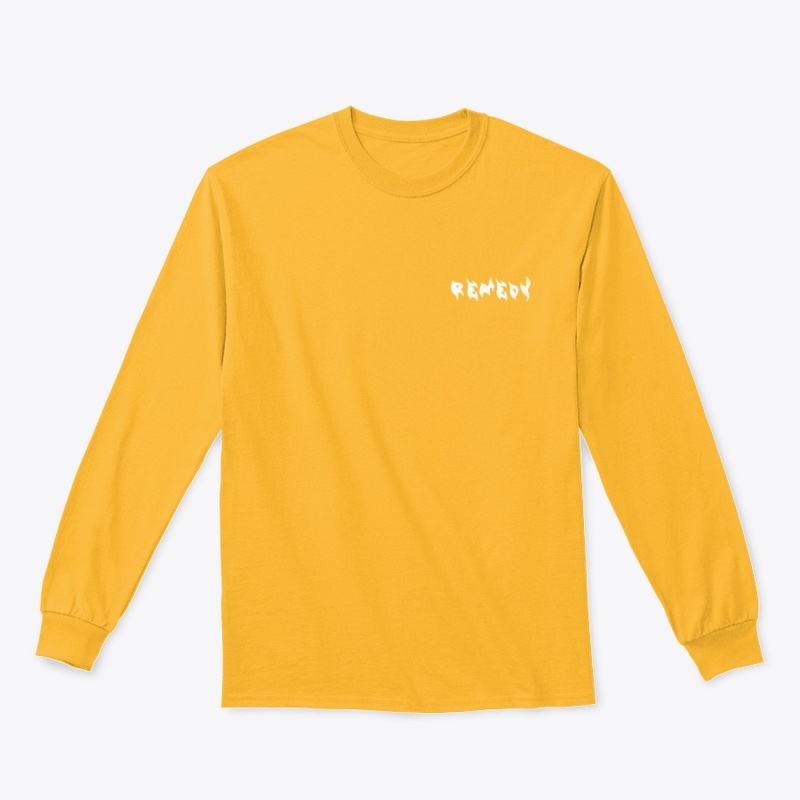 Custom White Logo Remedy Long Sleeve T