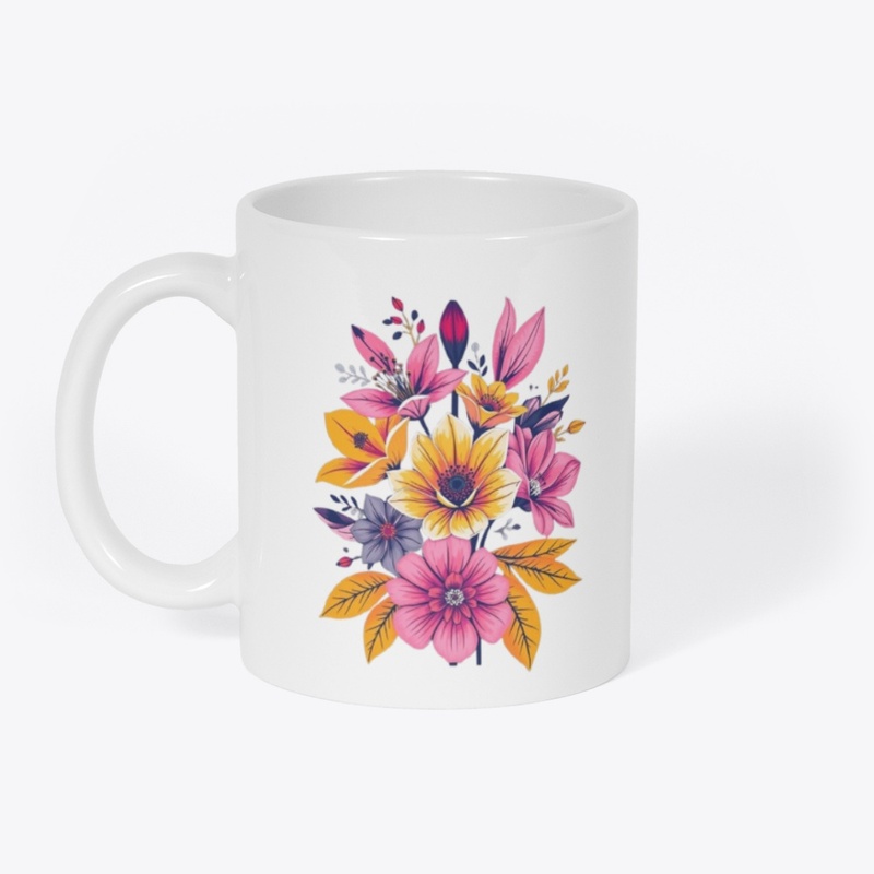 Floral Mug - Celebrate Life in Bloom