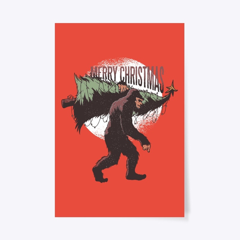 Bigfoot Merry Christmas