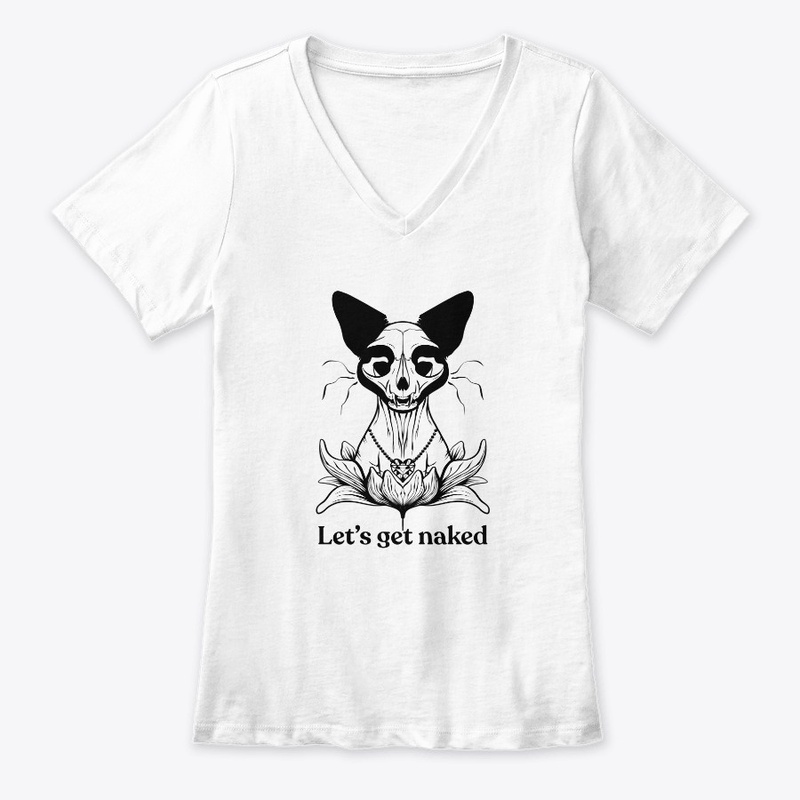 Let's Get Naked - Split Sphynx Cat Skull