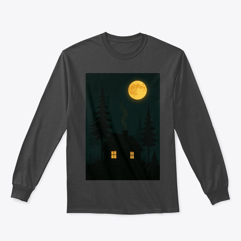 Moonlit Cabin Serenity