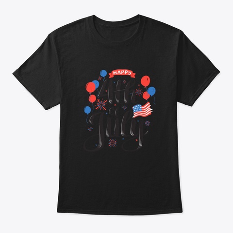 4 Th July Ldmlt Black T-Shirt Front