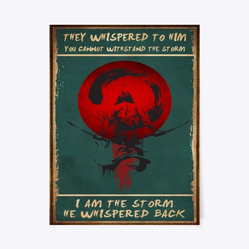 Samurai poster I am the storm