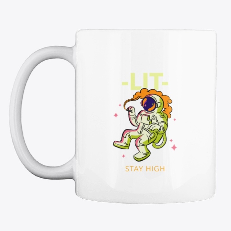 Smoking astronaut signature design