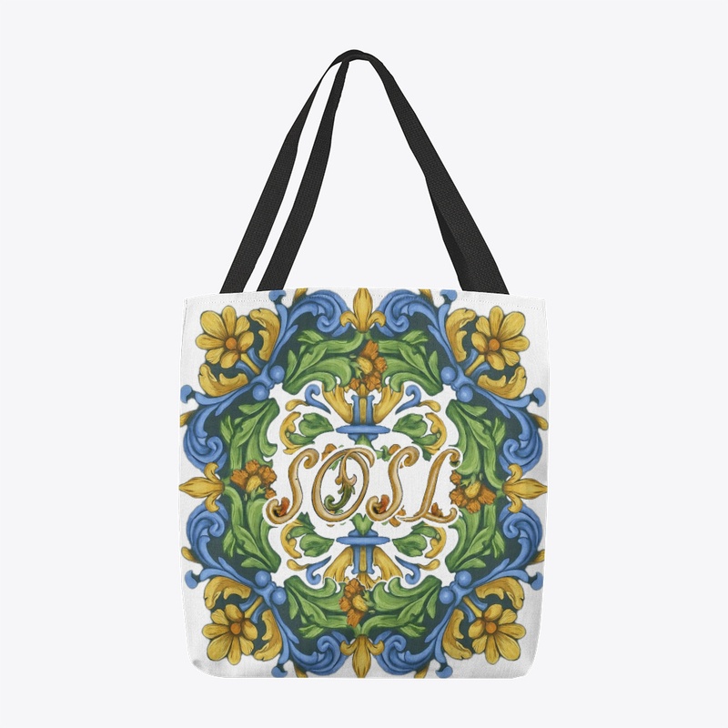 Deruta SOSL printed tote in full color