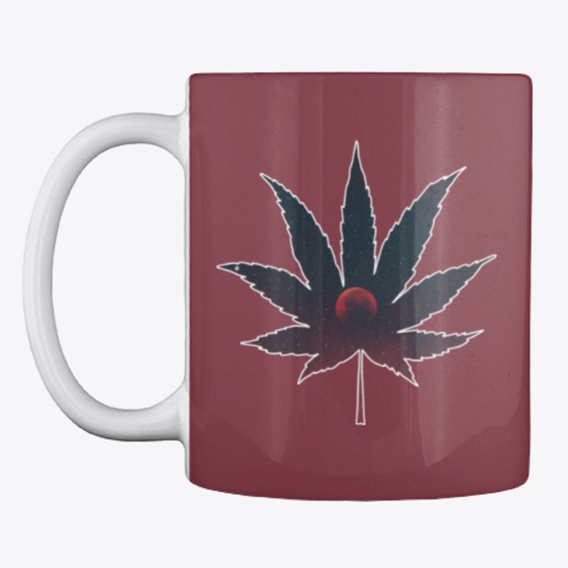 Red Moon - Weed Leaf