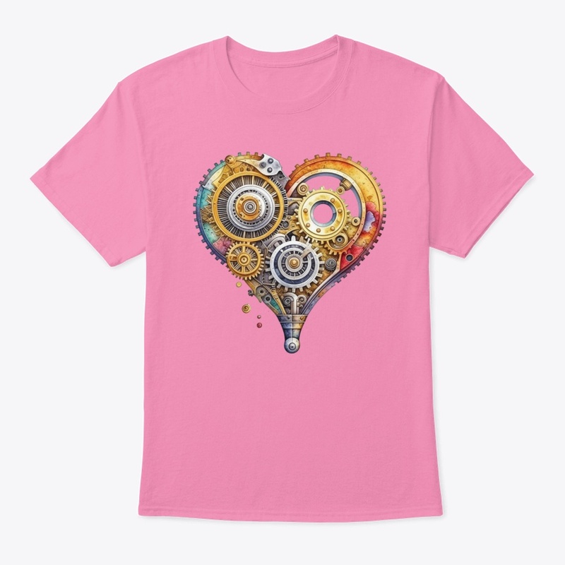 Watercolor Steampunk heart
